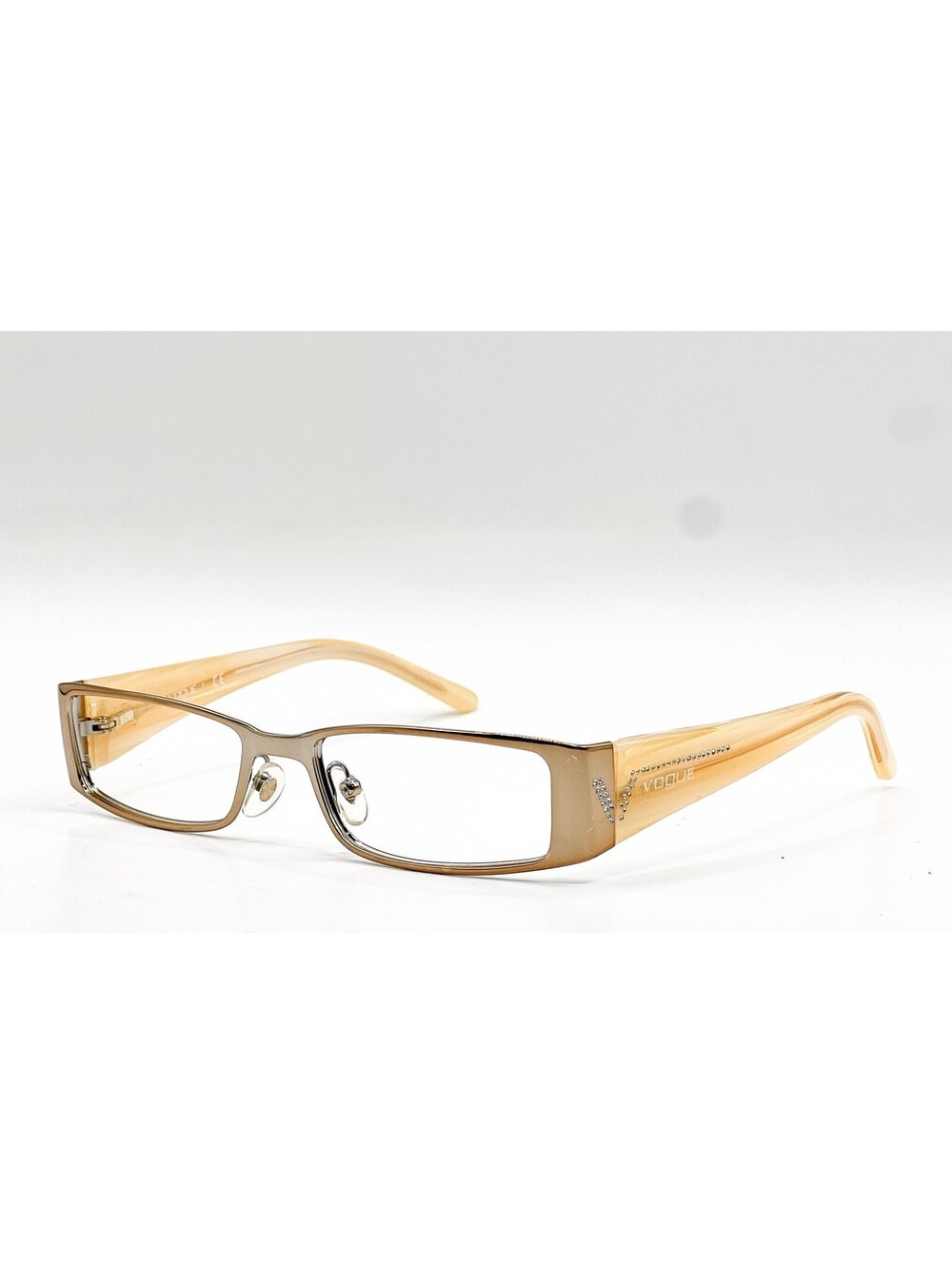 Vogue VO 3660-B 847 Brass with Crystals Authentic Eyeglass Frames 51-16